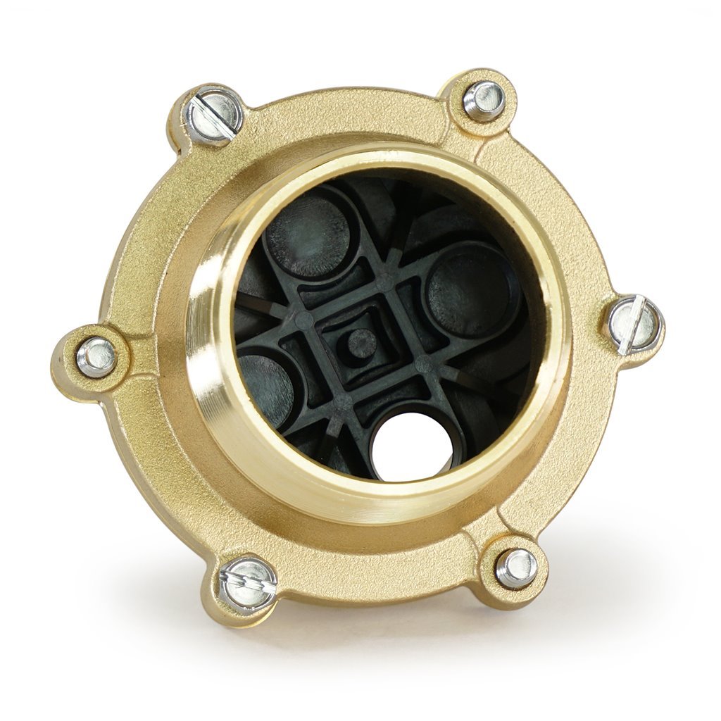 DLFC20-00, Fleck 2 Brass DLFC 4 Button, No Buttons, 60711-01