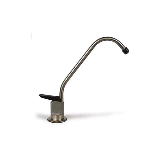 F02-LR-BN Faucet: Long Reach Brushed Nickel Design for Reliable Residential RO Systems