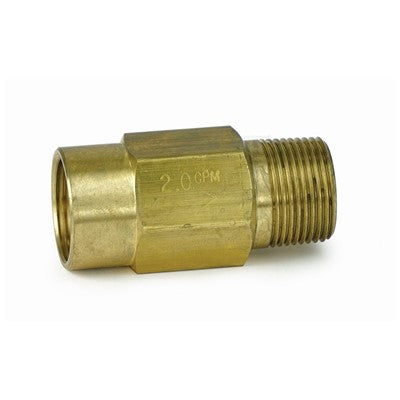 FL60710-2.0, Fleck BLFC 1" M x F NPT, 2.0 gpm, 60710-2.0