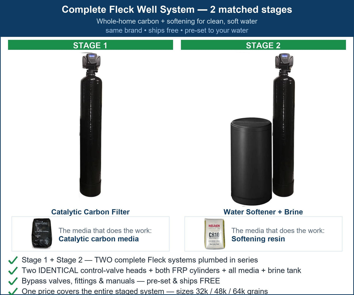Fleck Whole-Home + Drinking Combo System