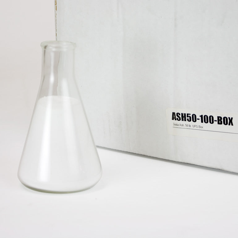 50 lb Soda Ash in UPS Box for Water Treatment — ASH50-100-BOX, =Soda Ash, 50 lb. UPS Box,