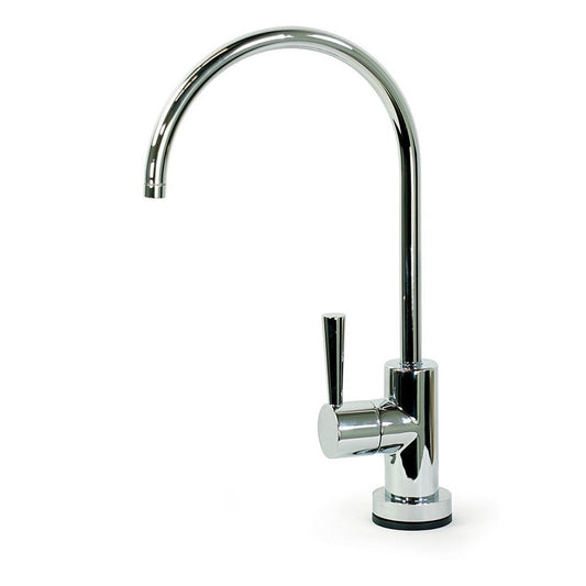 Reliable Euro Style FCT 1/4 Chrome Lead-Free Connector for Residential RO Systems - Ensures Safe, Durable Water Flow