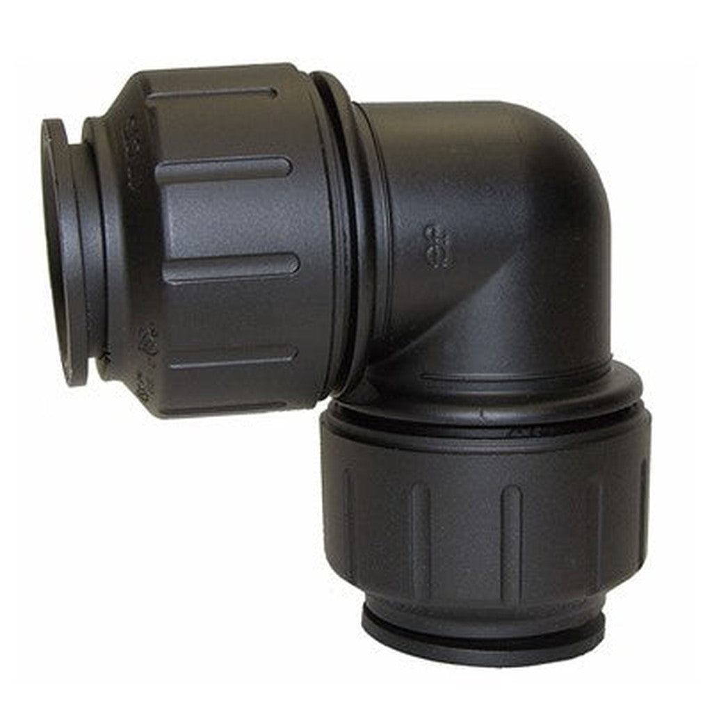 Joelho Union Preto John Guest 1" CTS - Instalação Rápida e Segura