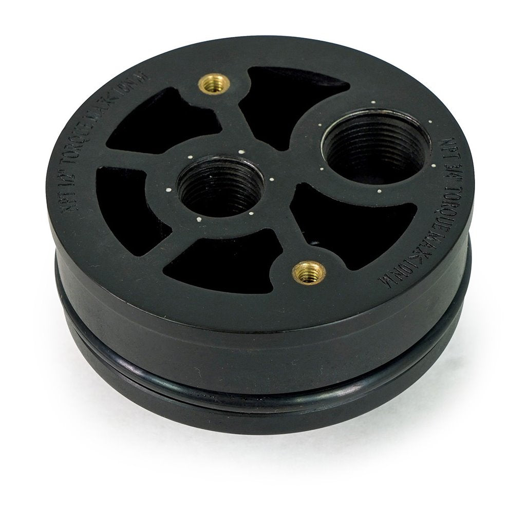 MH4-ROPV-END CAP, 4" ROPV End Cap 3/4" x 1/2", RO-4099.1Z