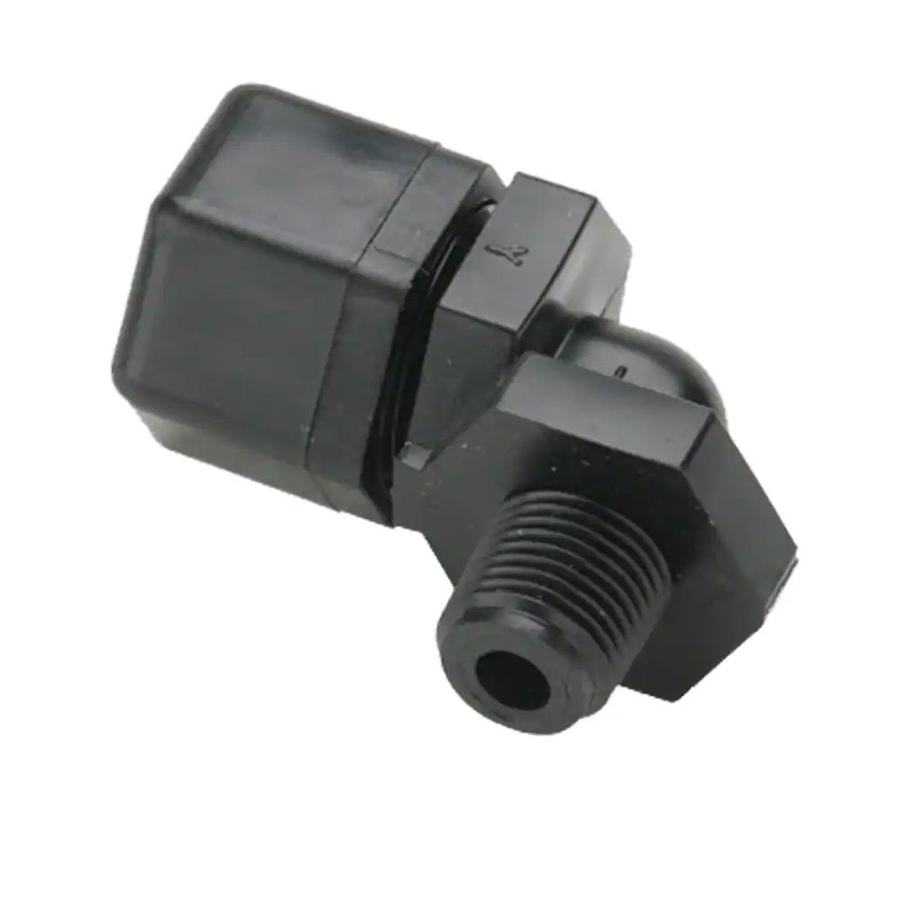 P8ME6, Parker Fast-N-Tite M Ell, 3/8 M x 1/2 T, 458ME6