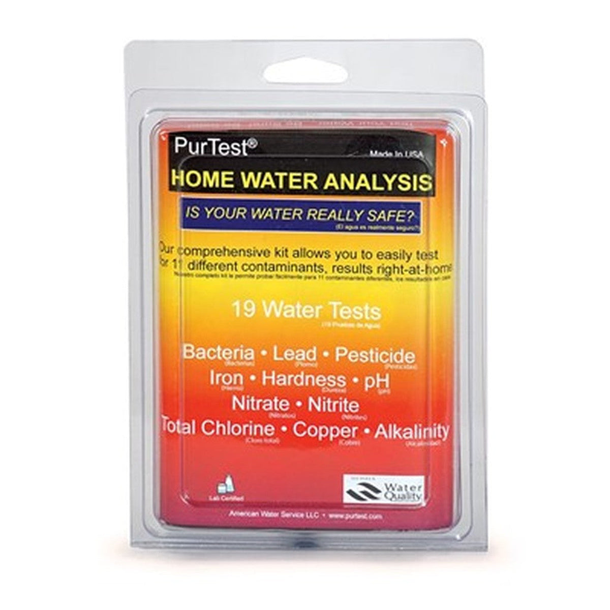 Purtest Kit de Análisis de Agua para Hogar