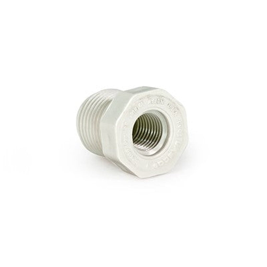 PVC Bushing, 1/2 Mipt x 1/4 Fipt