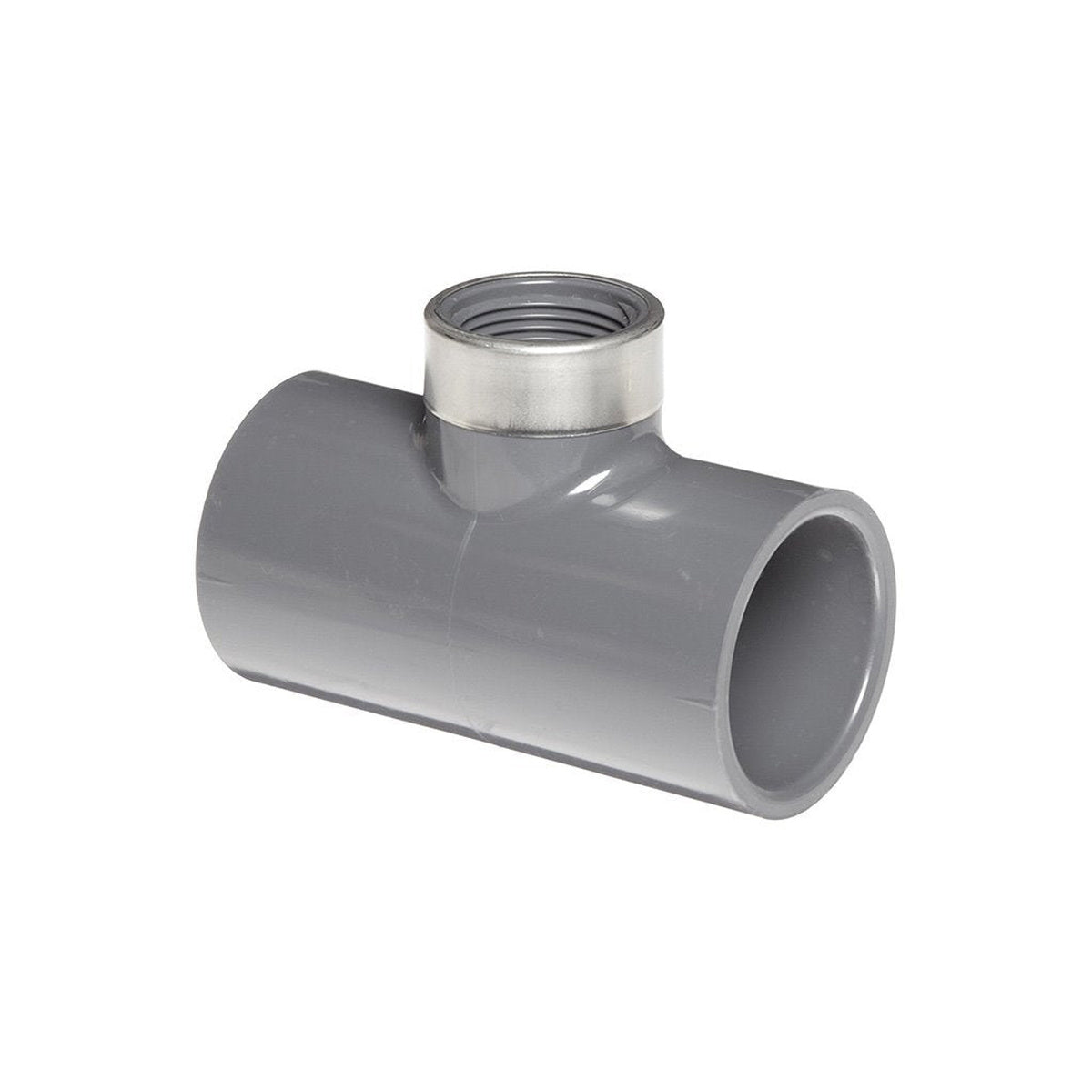 Durable 3/4 x 1/2 x 3/4 Red Tee SxFxS Steel Fitting for Reliable Commercial RO System Performance
