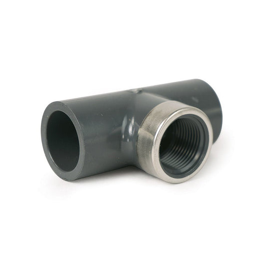 Durable PVC Tee 3/4" Female Branch for Reliable Water Treatment Systems