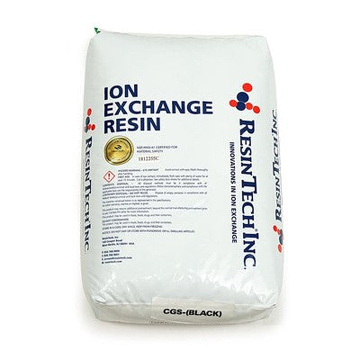 ResinTech Cation Resin, Black, 1 CF