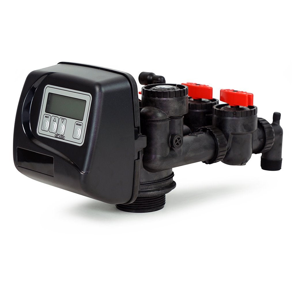 WaterSoftenerPlus electronic metered control valve with bypass valve