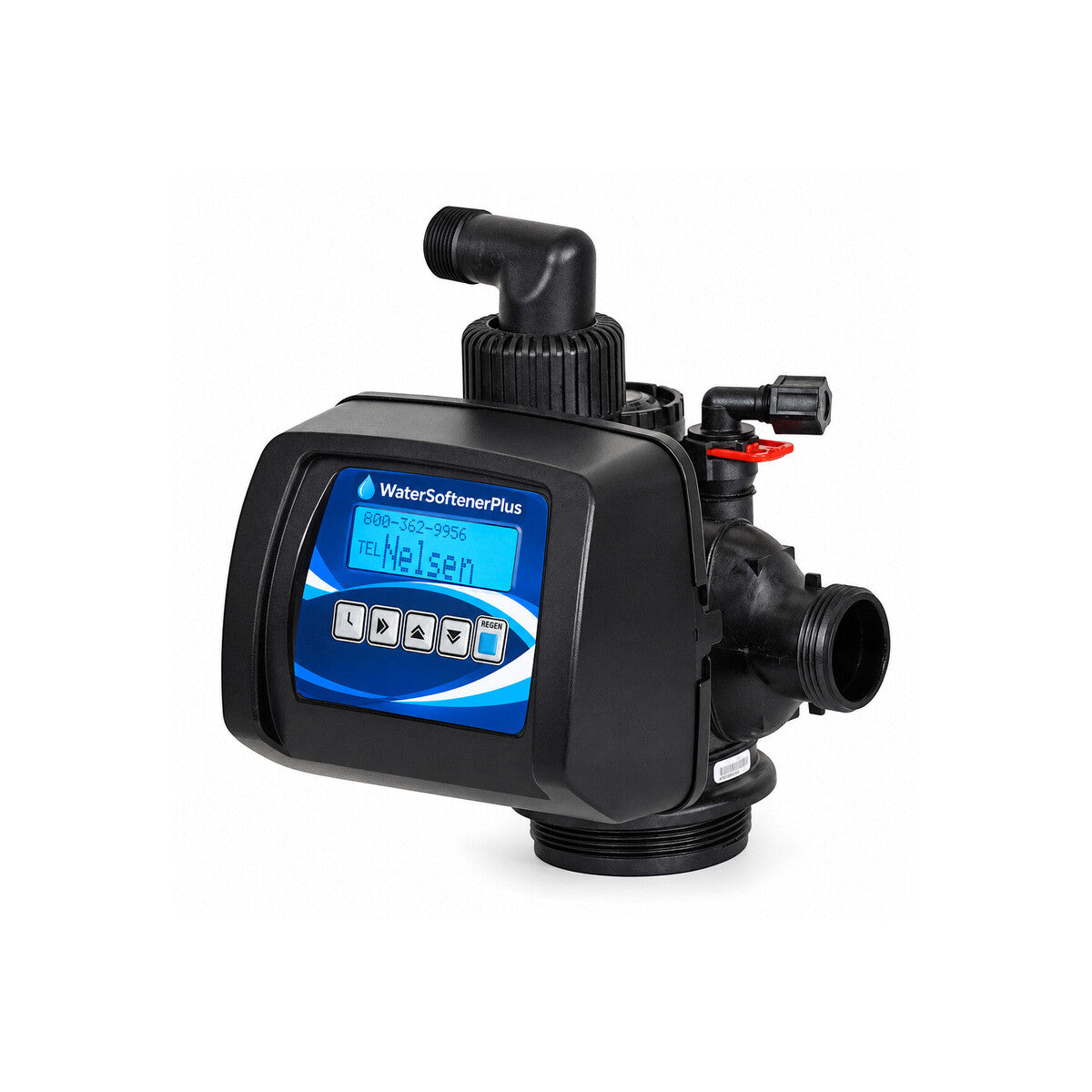 1-1/2" Composite Water Softener Control Valve — NWS-15P-0.0, NWS 1-1/2" TC Composite Softener Control, VP15NUDTF-NW — complete product with WSP control face on white background