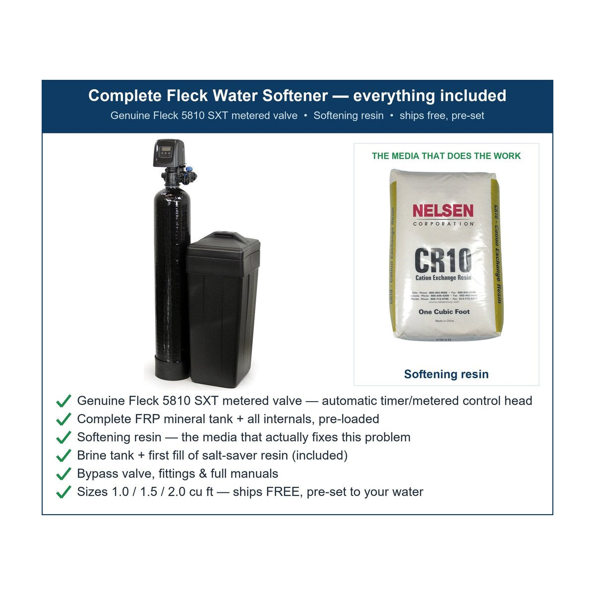WSP Twin-Tank Water Softener - Hard