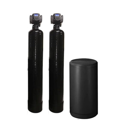 WSP Twin-Tank Water Softener - Hard — complete product with WSP control face on white background