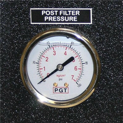 Post-Filter 100 psi Panel RO Gauge.