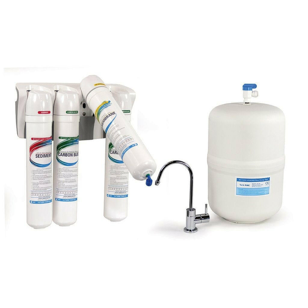 Alkaline Four Stage Reverse Osmosis Drinking Water System Water Softener Plus